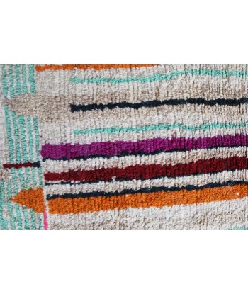 Tapis de couloir Berbere marocain pure laine 75 x 378 cm français