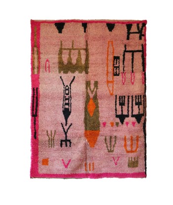 Tapis Berbere marocain pure laine 199 x 290 cm s'inspire de l'anatomie humaine