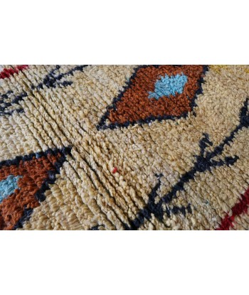 Tapis de couloir Berbere marocain pure laine 73 x 343 cm les ctes