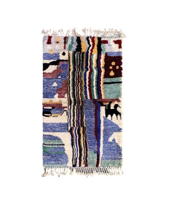 Tapis Berbere marocain pure laine 113 x 189 cm sur le site 