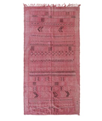 Tapis Kilim Berbere marocain pure laine 144 x 278 cm les muscles