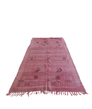 Tapis Kilim Berbere marocain pure laine 144 x 278 cm les muscles