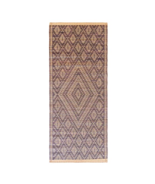 Tapis Hassira Berbere marocain en jonc 81 x 198 cm Fin de série