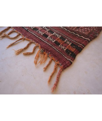 Tapis Kilim Berbere marocain pure laine 168 x 360 cm VENDU à prix réduit toute l'année