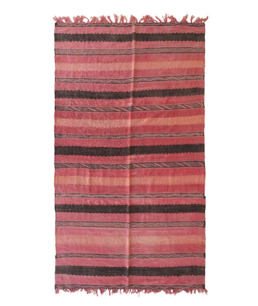 Tapis Kilim Berbere marocain pure laine 144 x 253 cm des créatures d'habitude