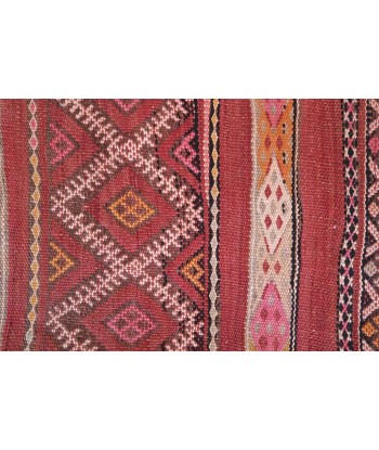 Tapis Kilim Berbere marocain pure laine 168 x 360 cm VENDU à prix réduit toute l'année