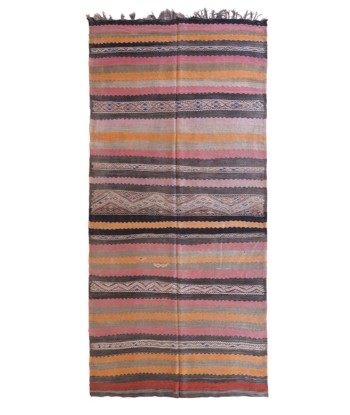 Tapis Kilim Berbere marocain pure laine 173 x 370 cm Par le système avancé 