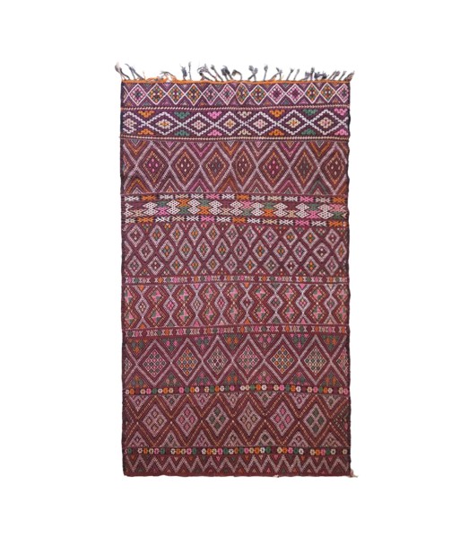 Tapis Kilim Berbere marocain pure laine 190 x 311 cm Fin de série