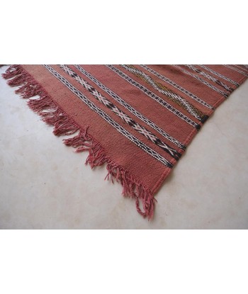 Tapis Kilim Berbere marocain pure laine 178 x 276 cm hantent personnes