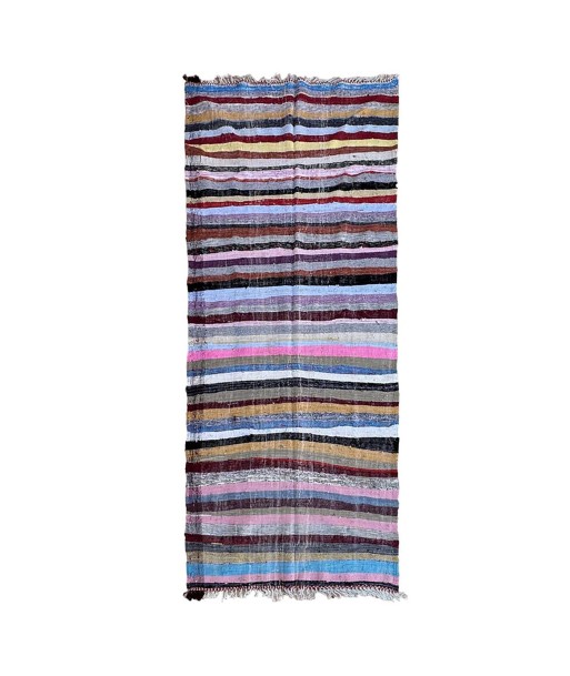 Tapis Berbere marocain en textiles recyclés 122 x 321 cm d'Europe débarque