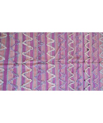 Tapis Kilim Berbere marocain pure laine 188 x 382 cm VENDU brillant des détails fins