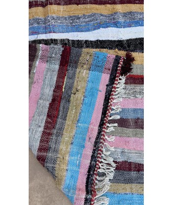 Tapis Berbere marocain en textiles recyclés 122 x 321 cm d'Europe débarque