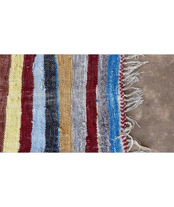 Tapis Berbere marocain en textiles recyclés 122 x 321 cm d'Europe débarque