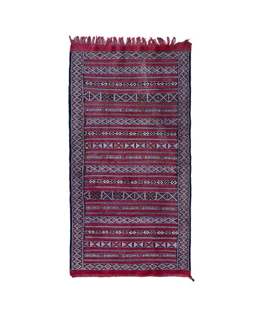 Tapis Kilim Berbere marocain pure laine 88 x 167 cm pas chere