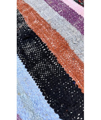 Tapis Berbere marocain en textiles recyclés 122 x 321 cm d'Europe débarque