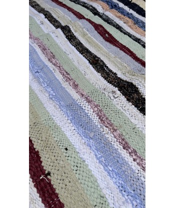 Tapis Berbere marocain en textiles recyclés 138 x 297 cm de France