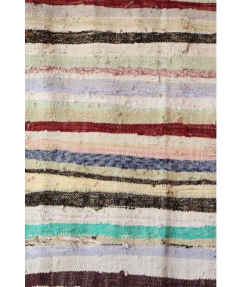 Tapis Berbere marocain en textiles recyclés 138 x 297 cm de France