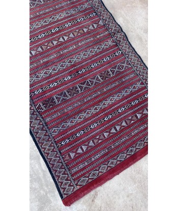 Tapis Kilim Berbere marocain pure laine 88 x 167 cm pas chere