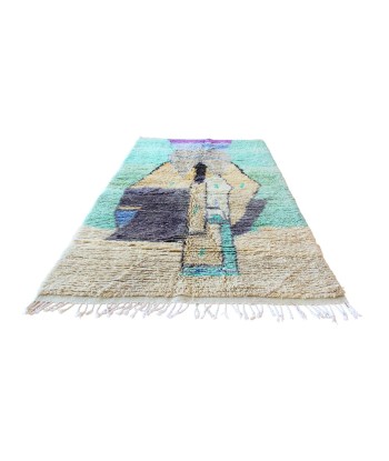 Tapis Berbere marocain en laine 145 x 262 cm livraison gratuite