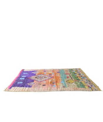 Tapis Berbere en laine Boujad coloré moderne 155 x 254 cm VENDU prix