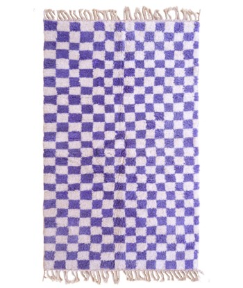 Tapis Berbere à carreaux Beni Ourain 151 x 246 cm VENDU basket pas cher