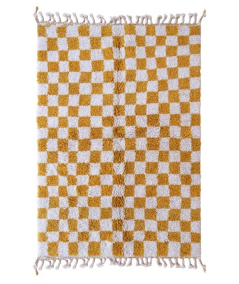 Tapis Berbere à carreaux en laine 156 x 234 cm soldes