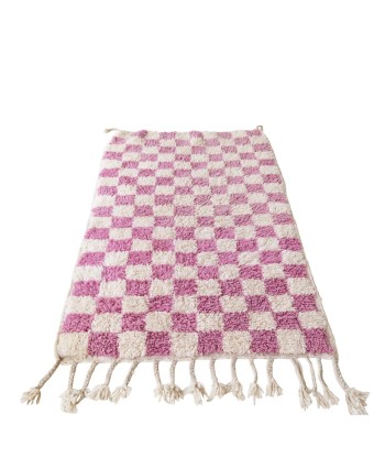 Tapis Berbere en laine à carreaux moderne 110 x 164 cm VENDU en stock