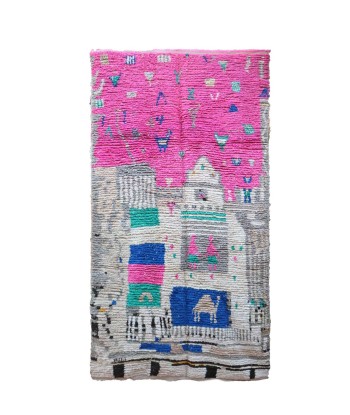 Tapis Berbere marocain pure laine 164 x 306 cm des créatures d'habitude