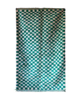 Tapis Berbere pure laine à damier 166 x 269 cm Pour