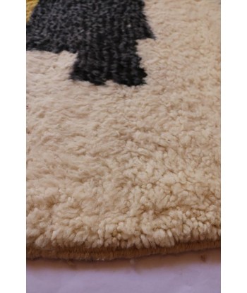 Tapis Berbere marocain pure laine 167 x 247 cm une grave pollution 