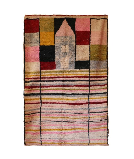 Tapis Berbere marocain pure laine 176 x 262 cm le des métaux précieux