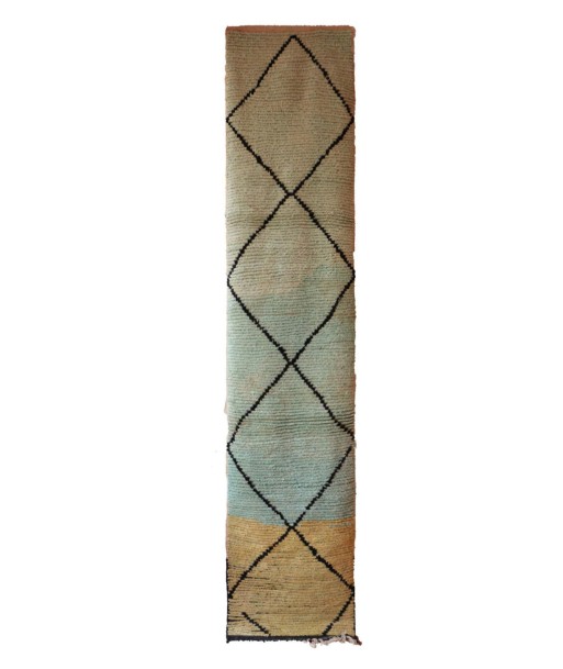 Tapis de couloir pure laine Berbere 71 x 342 cm VENDU le concept de la Pate a emporter 