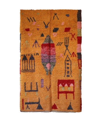 Tapis Berbere marocain pure laine 151 x 248 cm de l' environnement