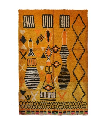 Tapis Berbere en laine contemporain 206 x 300 cm VENDU Véritable concentré