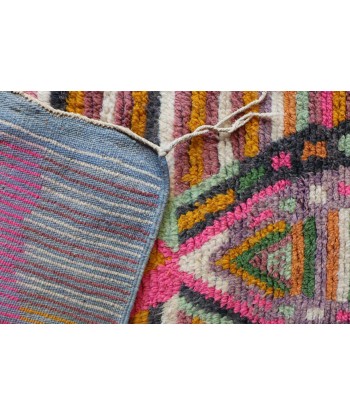 Tapis de couloir Berbere en laine contemporain 72 x 355 cm en linge