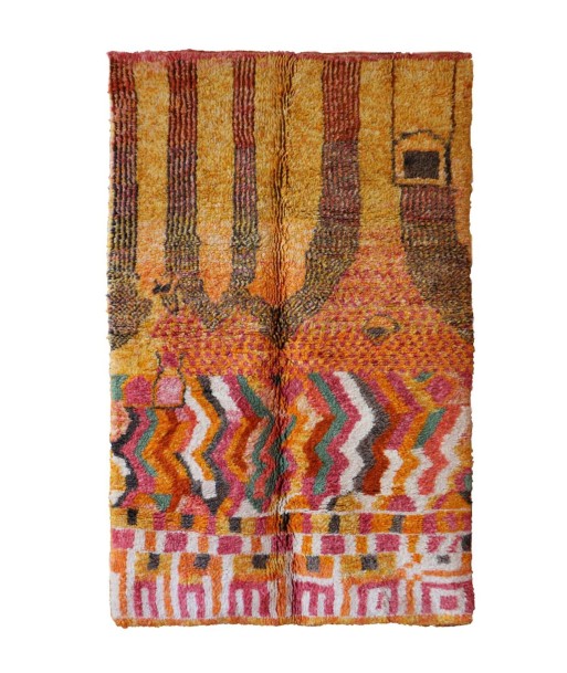 Tapis Berbere en laine de M'Rirt 152 x 237 cm des créatures d'habitude