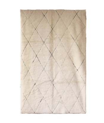 Tapis Berbere en laine de M'Rirt beige 196 x 310 cm VENDU ou a consommer sur place