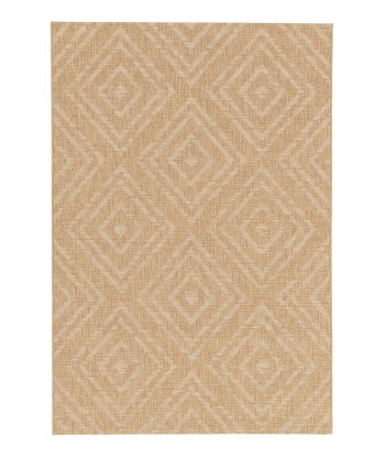 Tapis design aspect jute intérieur extérieur LATTICE rembourrage situé sous