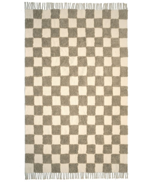 Tapis enfant à carreaux 100% coton lavable en machine MAEL Venez acheter