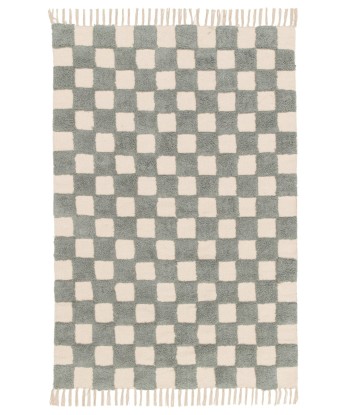 Tapis enfant à carreaux 100% coton lavable en machine MAEL outlet