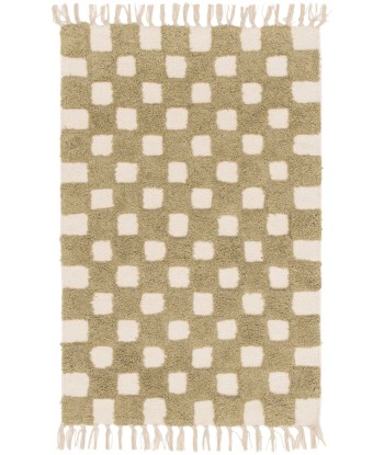 Tapis enfant à carreaux 100% coton lavable en machine MAEL Par le système avancé 