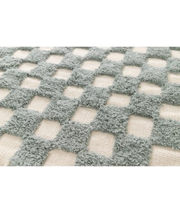 Tapis enfant à carreaux 100% coton lavable en machine MAEL l'évolution des habitudes 