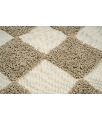 Tapis enfant à carreaux 100% coton lavable en machine MAEL Venez acheter