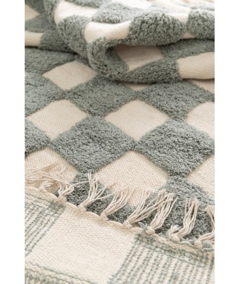 Tapis enfant à carreaux 100% coton lavable en machine MAEL outlet