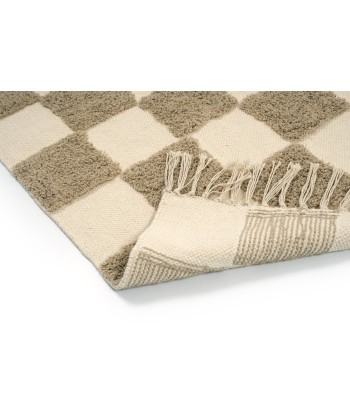 Tapis enfant à carreaux 100% coton lavable en machine MAEL Venez acheter