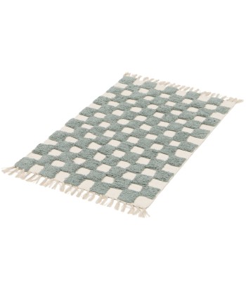 Tapis enfant à carreaux 100% coton lavable en machine MAEL l'évolution des habitudes 