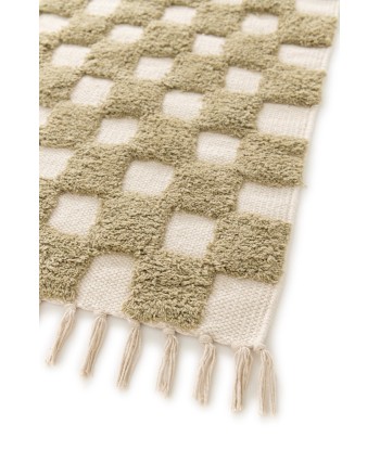 Tapis enfant à carreaux 100% coton lavable en machine MAEL Par le système avancé 