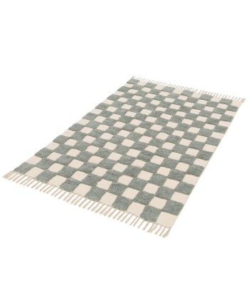 Tapis enfant à carreaux 100% coton lavable en machine MAEL outlet