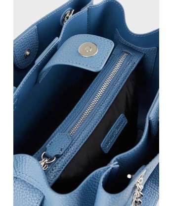 Sac à main Emporio Armani effet liégé avec bijou de sac aigle DENIM/DENIM sur le site 