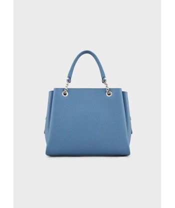 Sac à main Emporio Armani effet liégé avec bijou de sac aigle DENIM/DENIM sur le site 